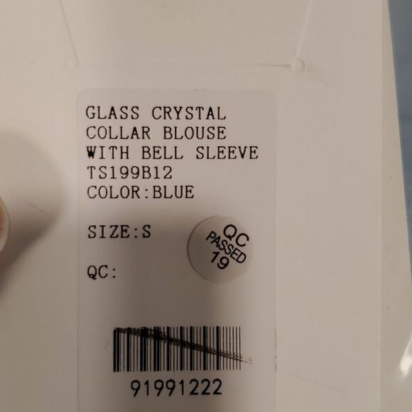 The Only Alice haute couture NWT crystal collar blouse - Picture 4 of 6